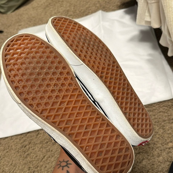 Women Slip on Black Vans Size: 9W - Picture 3 of 5